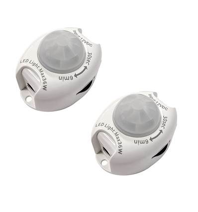 Trap Sensor Set Voor 12V LED Strip in Wit - 2-Pack