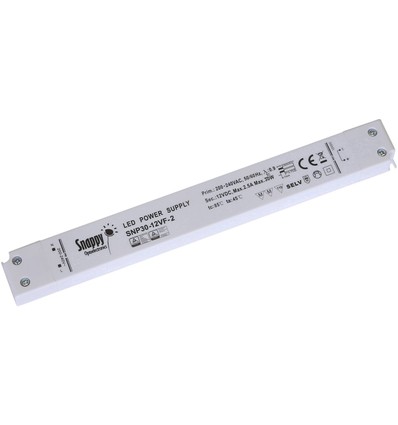 Kwaliteits 12V Slim LED Driver 30W - Snappy