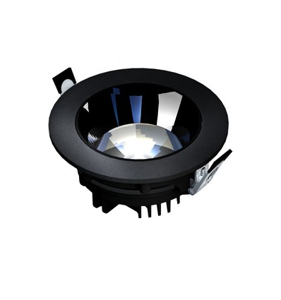 Model L - Inbouw Downlight, Verstelbare Richting, 20W 30° 160x70 mm, Zwart, Zonder Lichtbron