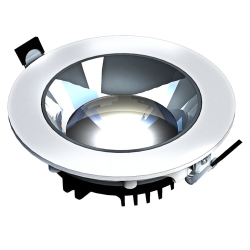 MODEL XL - Inbouw Downlight zonder lichtbron, verstelbare richting 30W, 30° 220x70 mm wit
