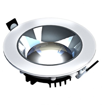 MODEL XL - Inbouw Downlight zonder lichtbron, verstelbare richting 30W, 30° 220x70 mm wit