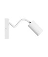 Squalla Variosa Flexi Switch GU10 - wandlamp zonder lichtbron, 230V, IP20, 55x100x410mm, wit, rond