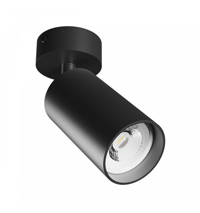 GU10 Wand-/plafondspot - Zwart, opbouw, IP20, zonder lichtbron