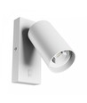 GU10 wandlamp met schakelaar - Ø5,5 x 100cm, verstelbare kop, wit, binnen
