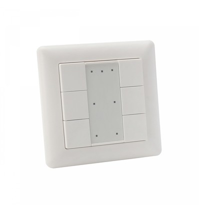 DALI bedieningspaneel voor railspots - wit, zonder lichtbron, 1F2W