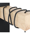 EGLO Townshend wandlamp voor E27 in zwart / hout