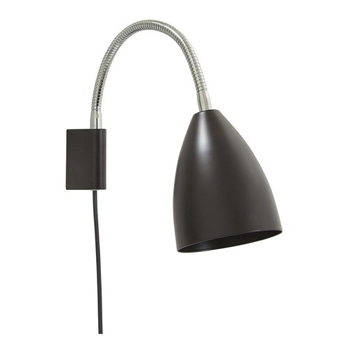 SWAY Wandlamp Ø28,5 Voor E14 in Zwart/Chroom - Belid
