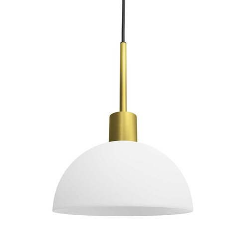 Herstal Vienda Hanglamp E14 in Messing/Opal Glas