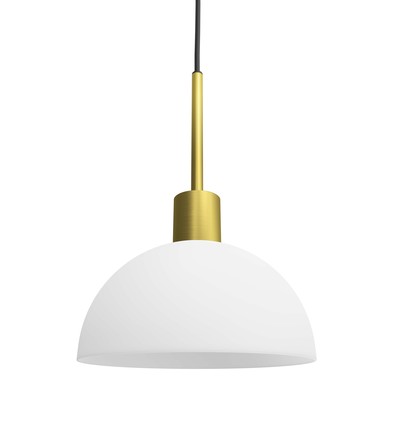 Herstal Vienda Hanglamp E14 in Messing/Opal Glas