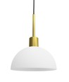 Herstal Vienda Hanglamp E14 in Messing/Opal Glas