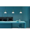 Outlet: Herstal Vienda hanglamp E14 in messing/opaalglas