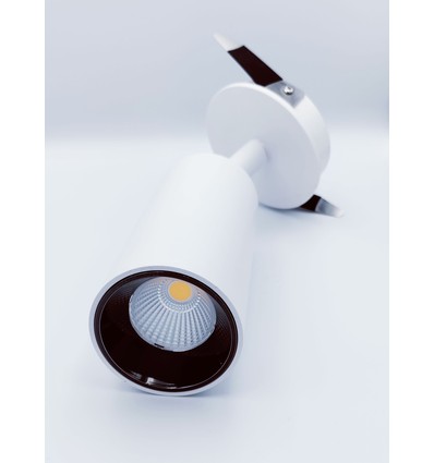 12W Ø8cm inbouwspot wit RA90 - Zaagmaat: Ø7,5 cm, Afmetingen: Ø8 cm, Osram LED