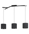 Outlet: EGLO Argallo hanglamp voor 4xE27 in glas/zwart