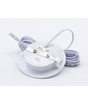 2,5W Ø6,8cm Cabi68 meubelspot RA91 - 12V DC, Zaagmaat: Ø5,5 cm, Afmetingen: Ø6,8 cm, Mat wit