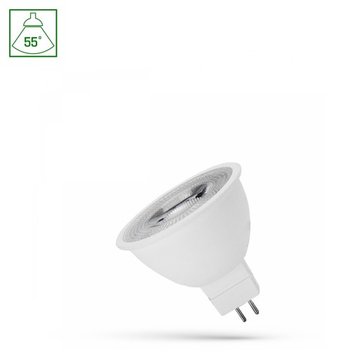 GU5.3 MR16 6W LED lamp, 12V - 450lm, 55°, warm wit, 3000K