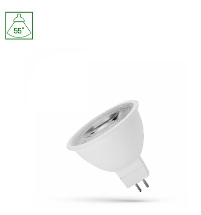 GU5.3 MR16 6W LED lamp, 12V - 450lm, 55°, warm wit, 3000K