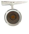 30W 3-fasen dimbare RA90 spanningsrailspot - Instelbare helderheid, wit, incl. honingraatfilter