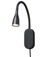 EYE LED Wandlamp met USB en Touch dimmer, 5W, Nielsen Light - zwart