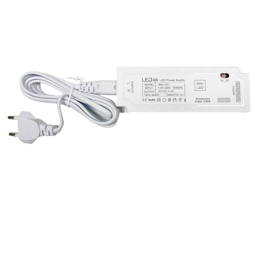 36W meubelspot voeding - Plug and Play, voor Sono, Cabi en Reco, max. 6 spots
