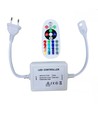 RGB 16x16 Neon flex controller met afstandsbediening - Incl. eindkap, 230V, geheugenfunctie, radiogestuurd, max. 50 m