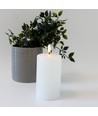 LED kaars 12,5cm, smelt-look, vlam-effect - Ø7,5cm