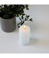 LED kaars 12,5cm, smelt-look, vlam-effect - Ø7,5cm