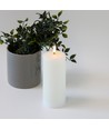 LED kaars 17,5cm, smelt-look, vlam-effect - Ø7,5cm