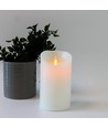 LED XL kaars 17,5cm, vlam-effect, wit - Ø10cm
