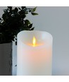 LED XL kaars 17,5cm, vlam-effect, wit - Ø10cm