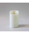 LED XL kaars 17,5cm, vlam-effect, wit - Ø10cm