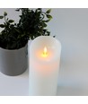 LED XL kaars 22,5cm, vlam-effect, wit - Ø10cm