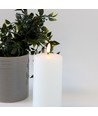LED kaars 15cm, smelt-look, vlam-effect - Ø7,5cm