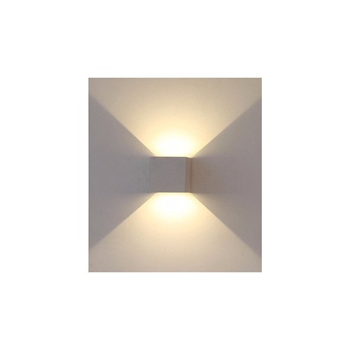 12W LED wandlamp - IP65 buiten, grijs, vierkant, verstelbare stralingshoek, incl. lichtbron