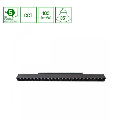 22W GRID L SYSTEM SHIFT trackspot voor 48V - 102lm/W, CCT, RA90, 48V, 5 jaar garantie