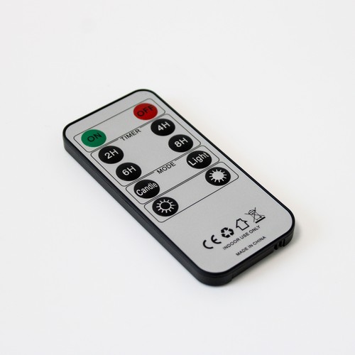 Afstandsbediening voor LED-waxinelichtjes - 10 knoppen, timer, dimmer, aan/uit