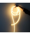 10m Neon Flex Tube voor interieur - 230V, warm wit, D16 Neon complete set