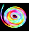 250cm RGBIC Neon Flex complete set - USB, Bluetooth-app, afstandsbediening, incl. montage, 7x15 neonflex