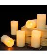 9-pack LED buiten kaarsen, afstandsbediening, Ø5,5cm - Batterij, timer