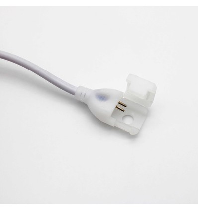 Stekker voor 8x16 CLIP-ON 24V Neon Flex LED - Inclusief eindkap, IP67, 24V