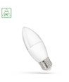 E27 1W LED kaarslamp - C37, 230V