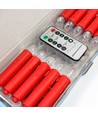 10-pack LED kerstkaarsen incl. afstandsbediening - Batterij, timerfunctie, draadloos, houder voor kerstboom