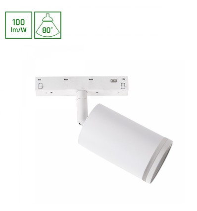 7W SHIFT BASIC railspot - 100lm/W, NW, High CRI, 55x100x160 mm