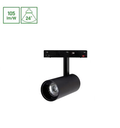 12W SHIFT BASIC SPOT voor magnetische rail - 48V, 2700K, warm wit, 50x110x170 mm