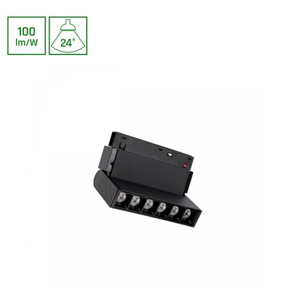 6W SHIFT BASIC GRID XS railspot, 48V - 4000K, 24 graden, UGR19, 360lm, IP20