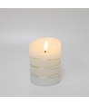 LED kaars met lichtsnoer, 10cm, vlam-effect - Ø7,5cm