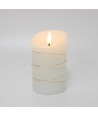 LED kaars met lichtsnoer, 12,5cm, vlam-effect - Ø7,5cm