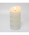 LED kaars met lichtsnoer, 15cm, vlam-effect - Ø7,5cm