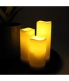 9-pack LED buiten kaarsen, afstandsbediening, Ø5,5cm - Batterij, timer