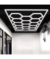 591W RA95 Hexagon LED 14 secties + frame complete set - Inclusief stroomaansluiting