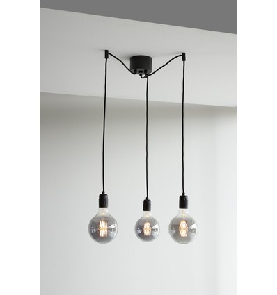 K5 Hanglamp Cluster 3xE27 Ø10 in Zwart - Nielsen Light